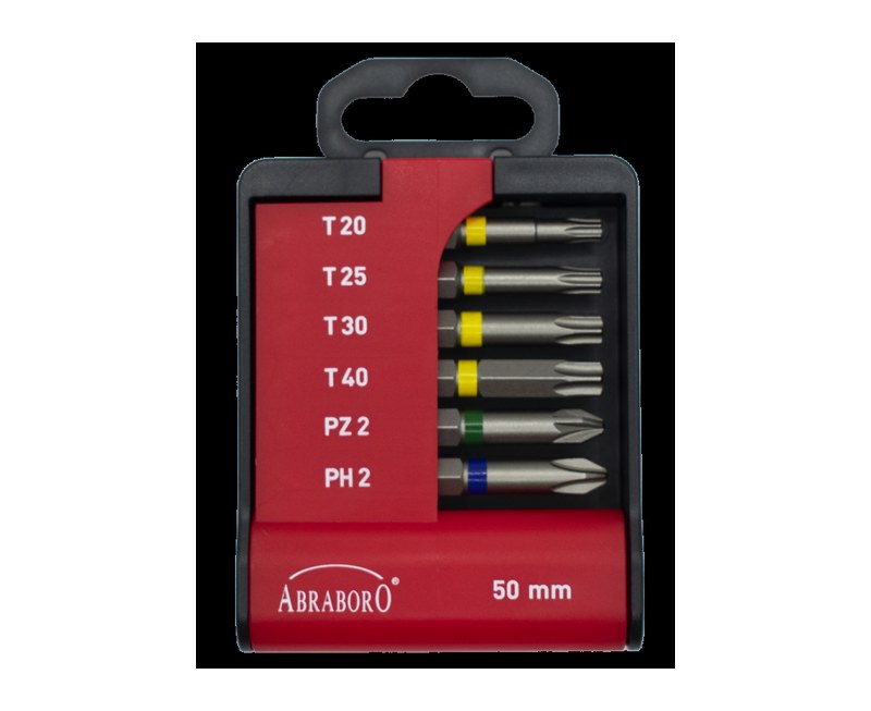 Sada bitov PZ2/PH2/TX15/TX20/TX25/TX30/TX40 50mm